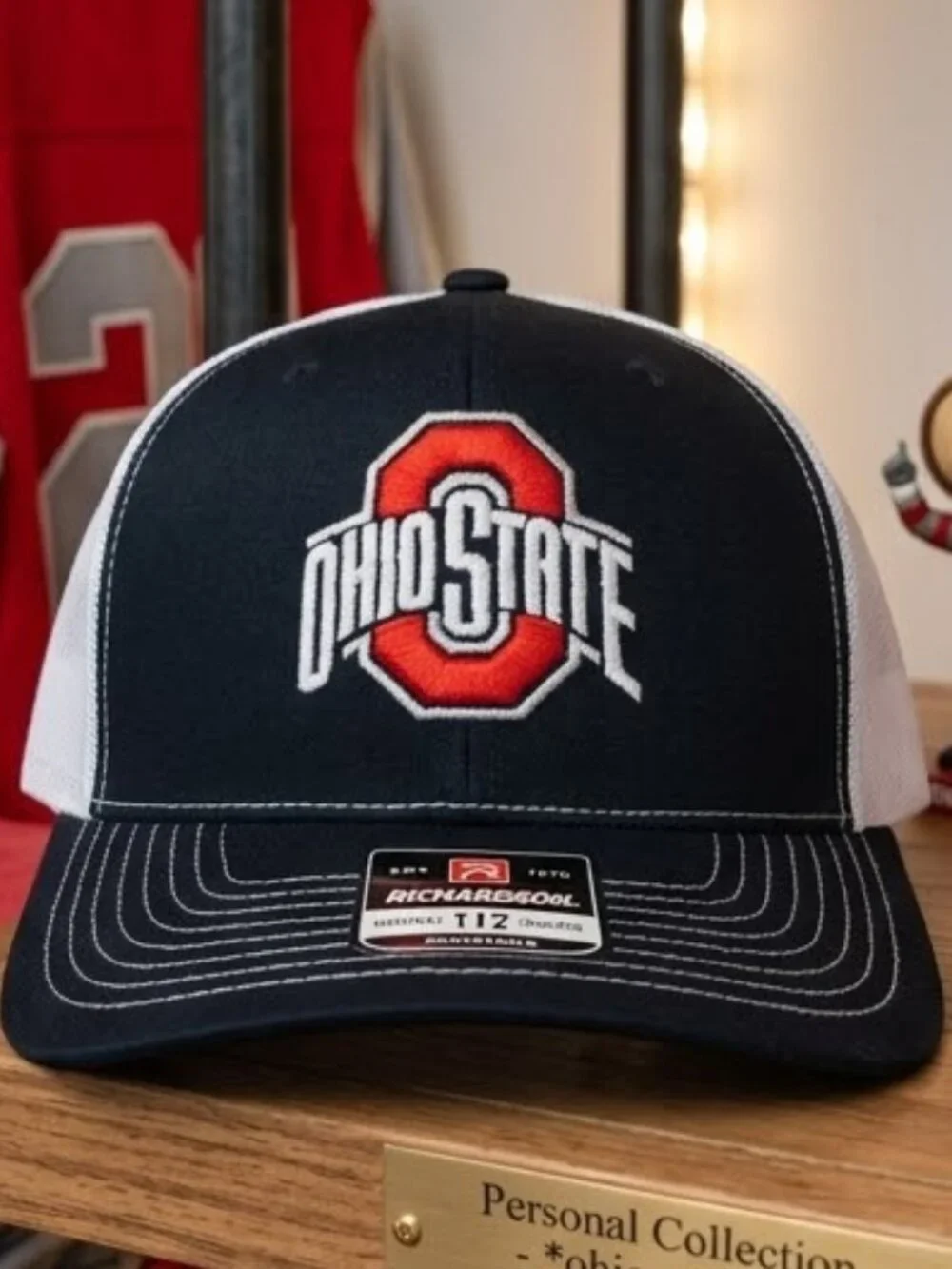 Retro Ohio State Trucker Hat Buckeyes Richardson 112 Patch Snapback Cap 80s